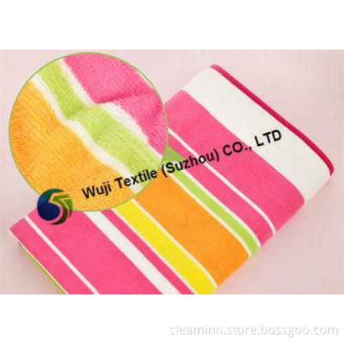 SGS Standard Microfiber Striped Beach Towels , Extra Large